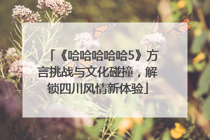 《哈哈哈哈哈5》方言挑战与文化碰撞，解锁四川风情新体验