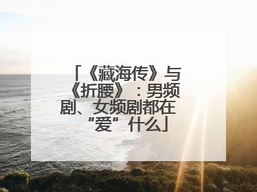 《藏海传》与《折腰》：男频剧、女频剧都在“爱”什么