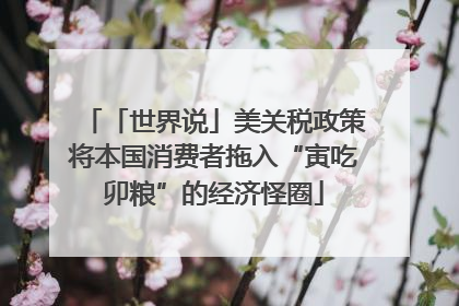 「世界说」美关税政策将本国消费者拖入“寅吃卯粮”的经济怪圈