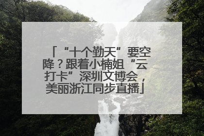 “十个勤天”要空降？跟着小楠姐“云打卡”深圳文博会，美丽浙江同步直播
