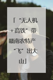 “无人机＋高铁”带赣南农特产“飞”出大山