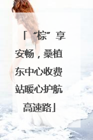 “棕”享安畅，桑植东中心收费站暖心护航高速路