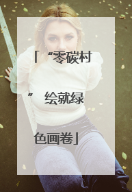 “零碳村” 绘就绿色画卷