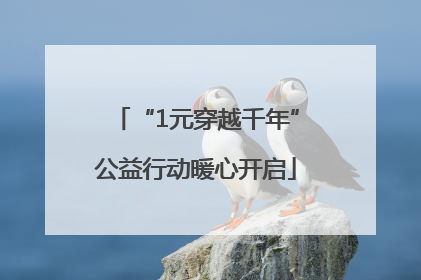 “1元穿越千年”公益行动暖心开启