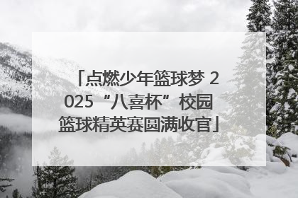 点燃少年篮球梦 2025“八喜杯”校园篮球精英赛圆满收官