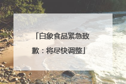 白象食品紧急致歉：将尽快调整