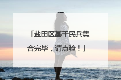 盐田区基干民兵集合完毕，请点验！
