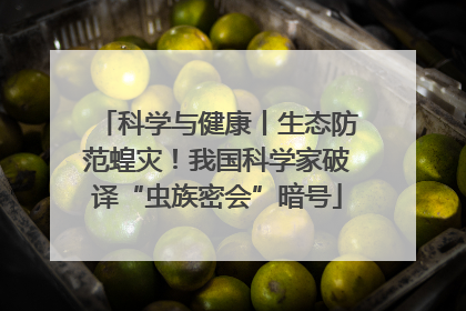 科学与健康丨生态防范蝗灾！我国科学家破译“虫族密会”暗号