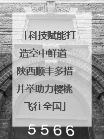 科技赋能打造空中鲜道 陕西顺丰多措并举助力樱桃飞往全国