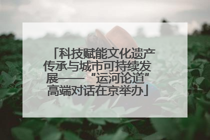 科技赋能文化遗产传承与城市可持续发展——“运河论道”高端对话在京举办