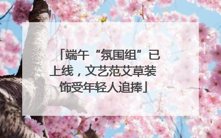 端午“氛围组”已上线，文艺范艾草装饰受年轻人追捧
