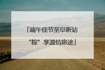 端午佳节至阜新站“粽”享温情旅途