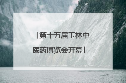 第十五届玉林中医药博览会开幕