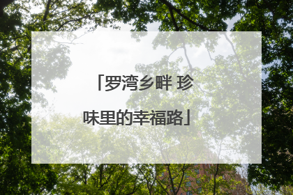 罗湾乡畔 珍味里的幸福路