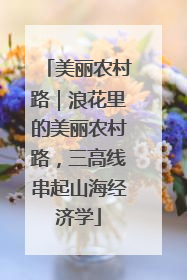 美丽农村路｜浪花里的美丽农村路，三高线串起山海经济学