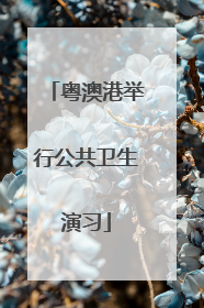 粤澳港举行公共卫生演习