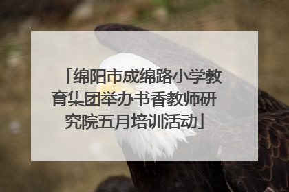 绵阳市成绵路小学教育集团举办书香教师研究院五月培训活动