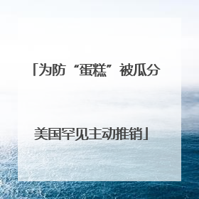为防“蛋糕”被瓜分 美国罕见主动推销