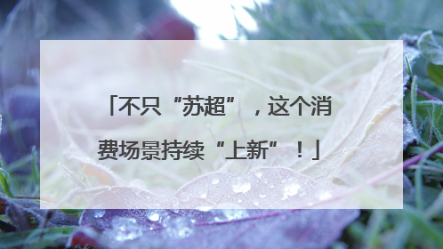 不只“苏超”，这个消费场景持续“上新”！