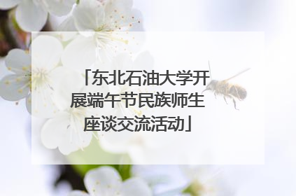 东北石油大学开展端午节民族师生座谈交流活动