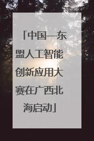 中国—东盟人工智能创新应用大赛在广西北海启动