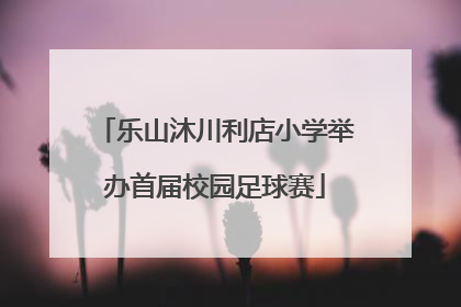 乐山沐川利店小学举办首届校园足球赛
