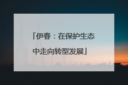 伊春：在保护生态中走向转型发展