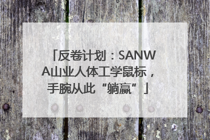 反卷计划：SANWA山业人体工学鼠标，手腕从此“躺赢”