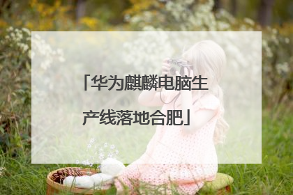 华为麒麟电脑生产线落地合肥