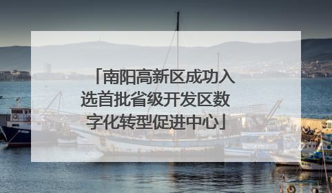 南阳高新区成功入选首批省级开发区数字化转型促进中心