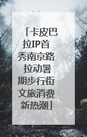 卡皮巴拉IP首秀南京路 拉动暑期步行街文旅消费新热潮