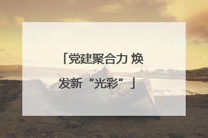 党建聚合力 焕发新“光彩”