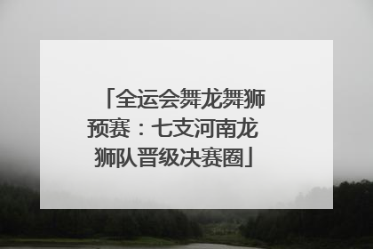 全运会舞龙舞狮预赛：七支河南龙狮队晋级决赛圈