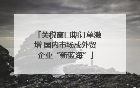 关税窗口期订单激增 国内市场成外贸企业“新蓝海”