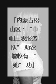 内蒙古松山区：“巾帼三农服务队” 助农增收有 “她” 功