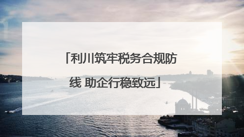 利川筑牢税务合规防线 助企行稳致远