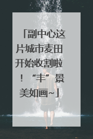 副中心这片城市麦田开始收割啦！“丰”景美如画~