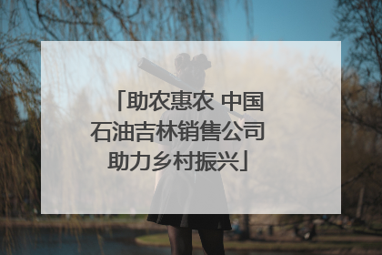 助农惠农 中国石油吉林销售公司助力乡村振兴