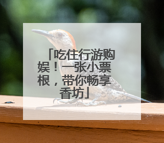 吃住行游购娱！一张小票根，带你畅享香坊