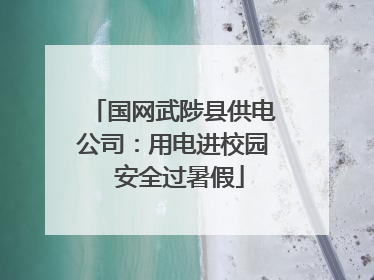 国网武陟县供电公司：用电进校园  安全过暑假