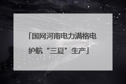 国网河南电力满格电护航“三夏”生产