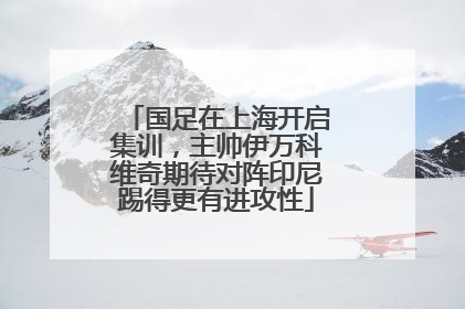 国足在上海开启集训，主帅伊万科维奇期待对阵印尼踢得更有进攻性