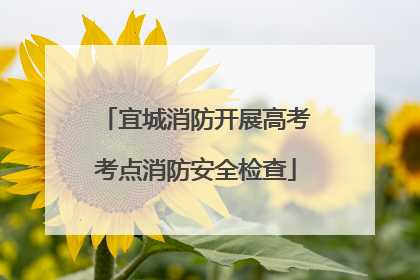 宜城消防开展高考考点消防安全检查