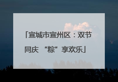 宣城市宣州区：双节同庆 “粽”享欢乐