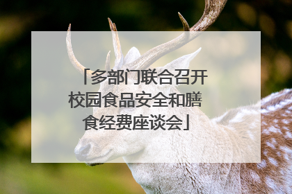 多部门联合召开校园食品安全和膳食经费座谈会