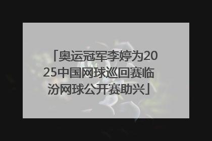 奥运冠军李婷为2025中国网球巡回赛临汾网球公开赛助兴