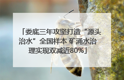 娄底三年攻坚打造“源头治水”全国样本 矿涌水治理实现双减近80%