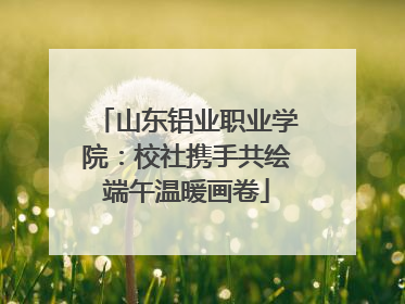 山东铝业职业学院：校社携手共绘端午温暖画卷
