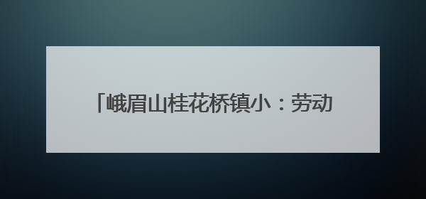 峨眉山桂花桥镇小：劳动赋能成长，实践点亮校园