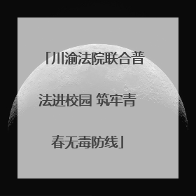 川渝法院联合普法进校园 筑牢青春无毒防线